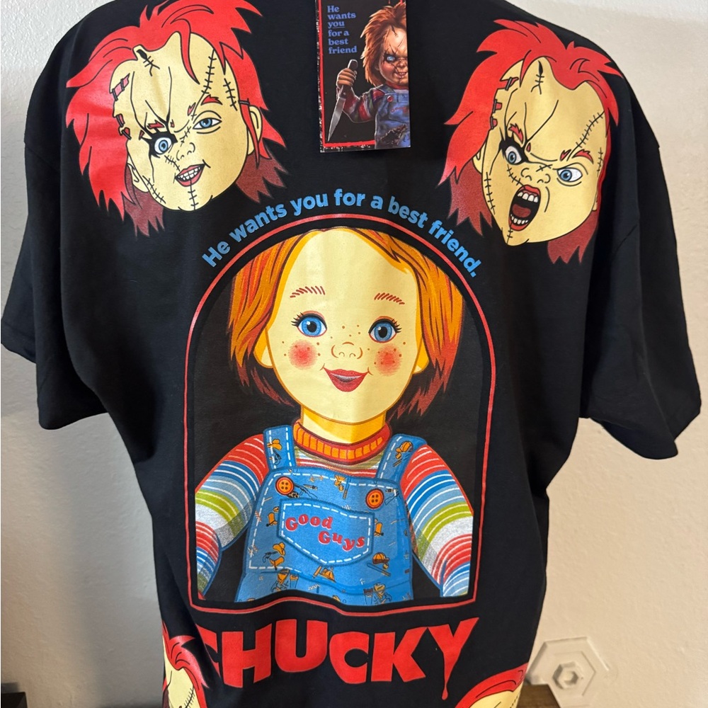 Chucky Black Graphic T-Shirt